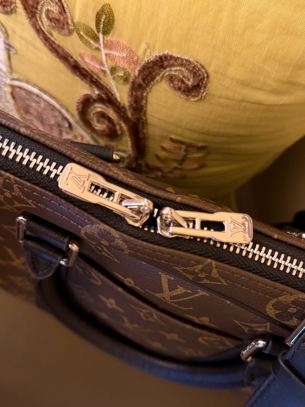 Luxury Brown Monogram Laptop Tote Bag - Picture 2 of 7
